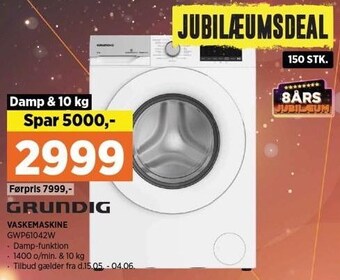 Power Grundig vaskemaskine tilbud
