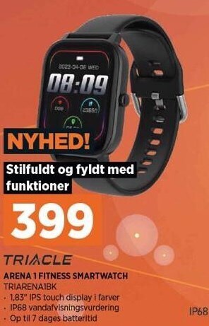 Power Triacle arena 1 fitness smartwatch tilbud