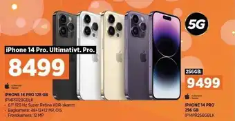 Power Iphone 14 pro 128 gb el. 256 gb tilbud