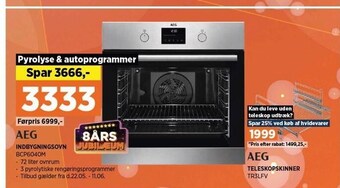 Power Aeg indbygningsovn tilbud