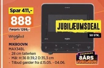 Power Whirlpool mikroovn tilbud