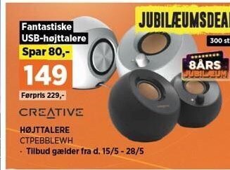 Power Creative højttalere tilbud