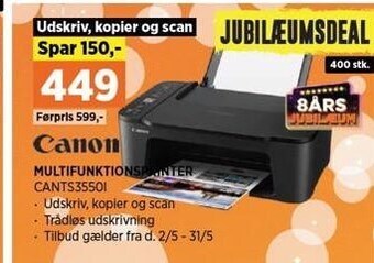 Power Canon multifunktionsprinter tilbud