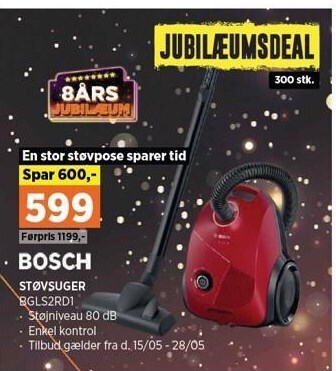 Power Bosch støvsuger tilbud
