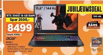 Power Acer nitro 5 15,6 tilbud