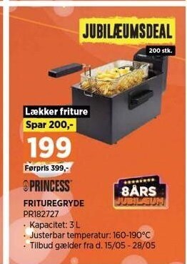 Power Princess frituregryde tilbud