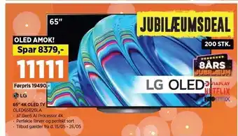 Power Lg 65 4k oled tv tilbud