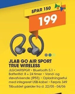 Expert Jlab go air sport true wireless tilbud