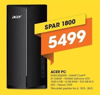 Expert Acer pc tilbud