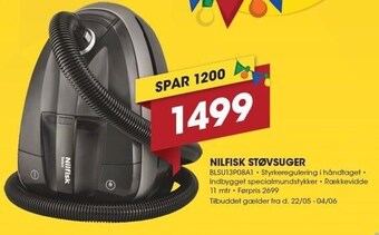 Punkt1 Nilfisk støvsuger tilbud