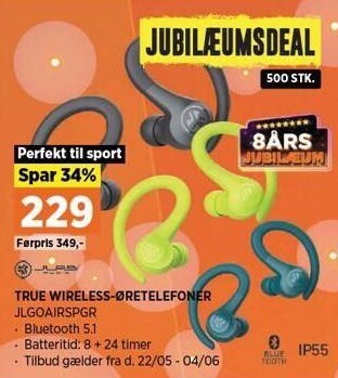 Power Jlab true wireless-øretelefoner tilbud