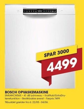 Bosch opvaskemaskine