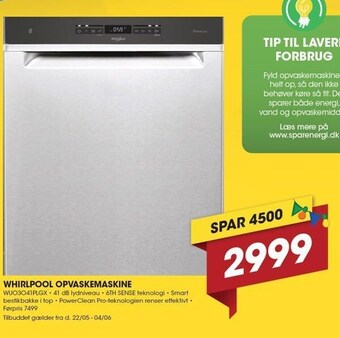 Whirlpool opvaskemaskine