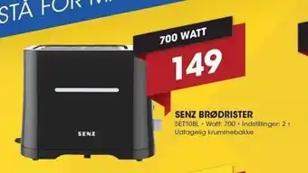 Punkt1 Senz brødrister tilbud