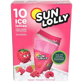 Sun lolly hindbær | de populære sun lolly, her med smag af hindbær. til 10 is, bare tag pakken i fryseren og vólia.