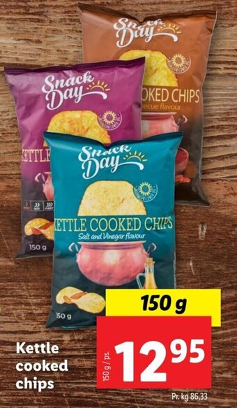 Lidl Kettle cooked chips tilbud