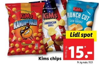 Lidl Kims chips tilbud