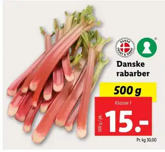 Lidl Danske rabarber tilbud
