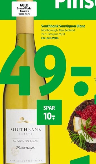 Coop 365 Southbank Sauvignon Blanc tilbud