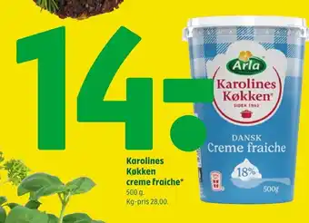 Coop 365 Karolines Køkken creme fraiche 500 g tilbud