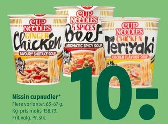 Coop 365 Nissin cupnudler tilbud