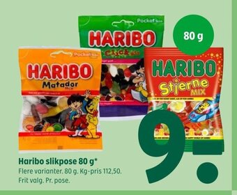 Coop 365 Haribo slikpose 80 g tilbud