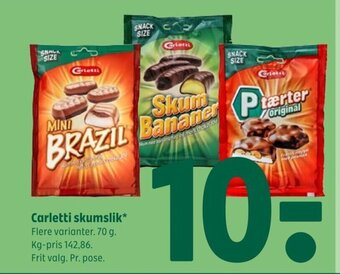 Coop 365 Carletti skumslik tilbud