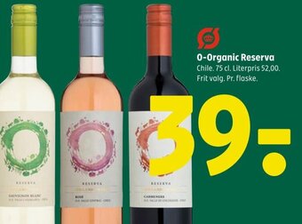 Coop 365 O-Organic Reserva Chile. 75 cl. tilbud