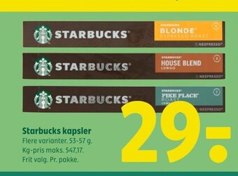 Starbucks kapsler
