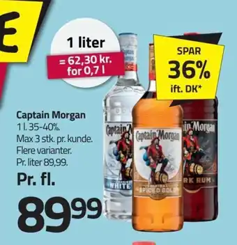Fleggaard Captain Morgan 1l. tilbud