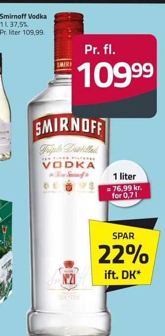 Fleggaard Smirnoff Vodka tilbud