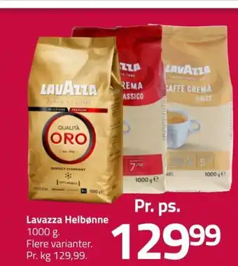 Fleggaard Lavazza Helbønne 1000 g. tilbud