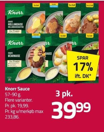 Fleggaard Knorr Sauce 57-90 g. tilbud