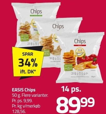 Fleggaard EASIS Chips 50 g tilbud