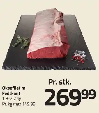 Fleggaard Oksefilet m. Fedtkant tilbud