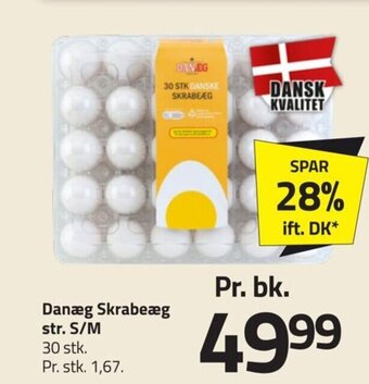 Fleggaard Danæg Skrabeæg str. S/M tilbud