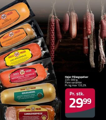 Fleggaard Højer Pålægspølser 225-300 g. tilbud