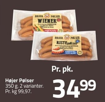 Fleggaard Højer Pølser 350 g. tilbud