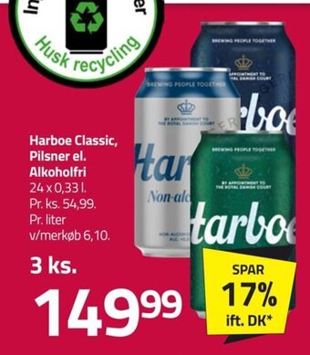 Fleggaard Harboe Classic, Pilsner el. Alkoholfri tilbud