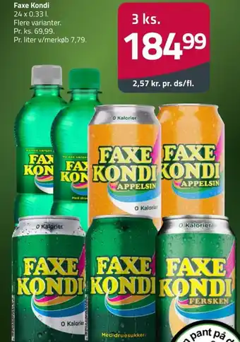 Fleggaard Faxe Kondi tilbud