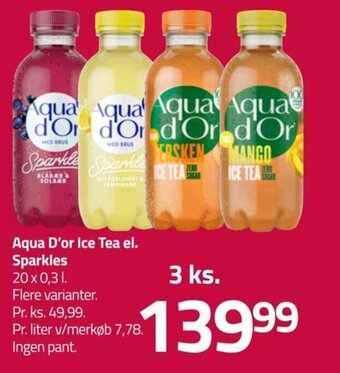 Fleggaard Aqua D'or Ice Tea el. Sparkles tilbud