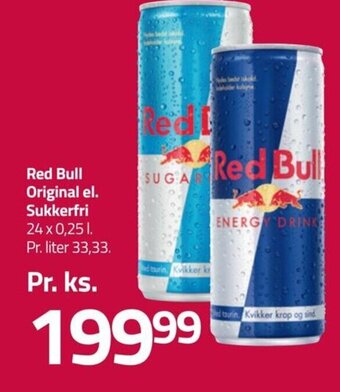 Fleggaard Red Bull Original el. Sukkerfri tilbud