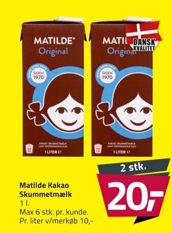 Fleggaard Matilde Kakao Skummetmælk tilbud