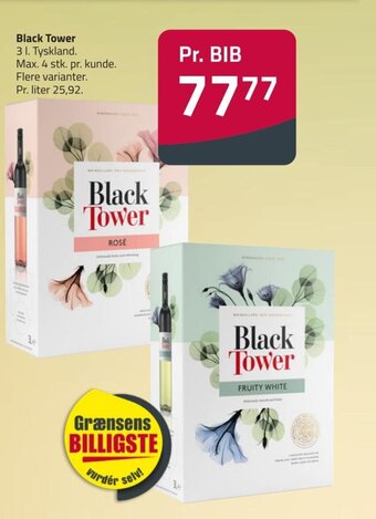 Fleggaard Black Tower 3 l. tilbud