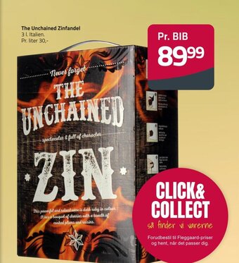 Fleggaard The Unchained Zinfandel 3 1. Italien. tilbud
