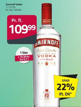 Fleggaard Smirnoff Vodka tilbud