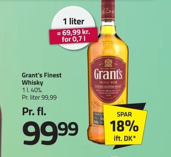 Fleggaard Grant's Finest Whisky tilbud