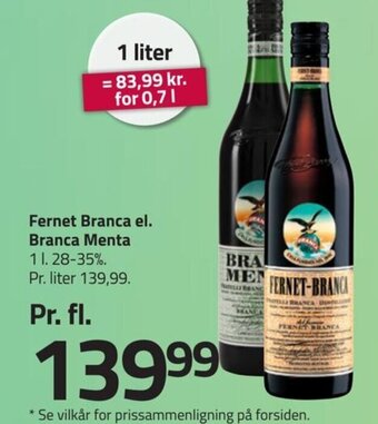 Fernet Branca el. Branca Menta