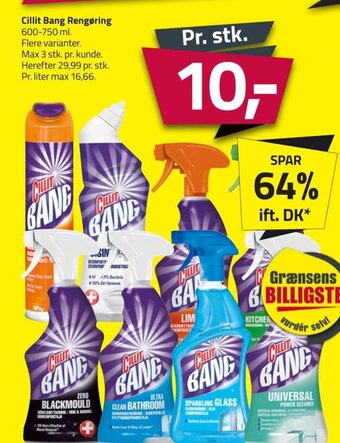 Fleggaard Cillit Bang Rengøring 600-750 ml. tilbud