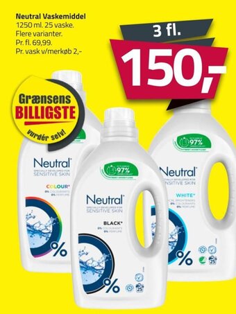 Fleggaard Neutral Vaskemiddel tilbud